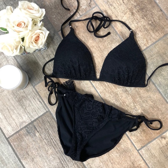 ralph lauren black bathing suit
